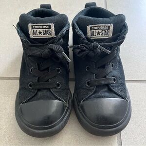 Converse Chuck Taylor Kids Black All Star Sneakers Toddler Size 10